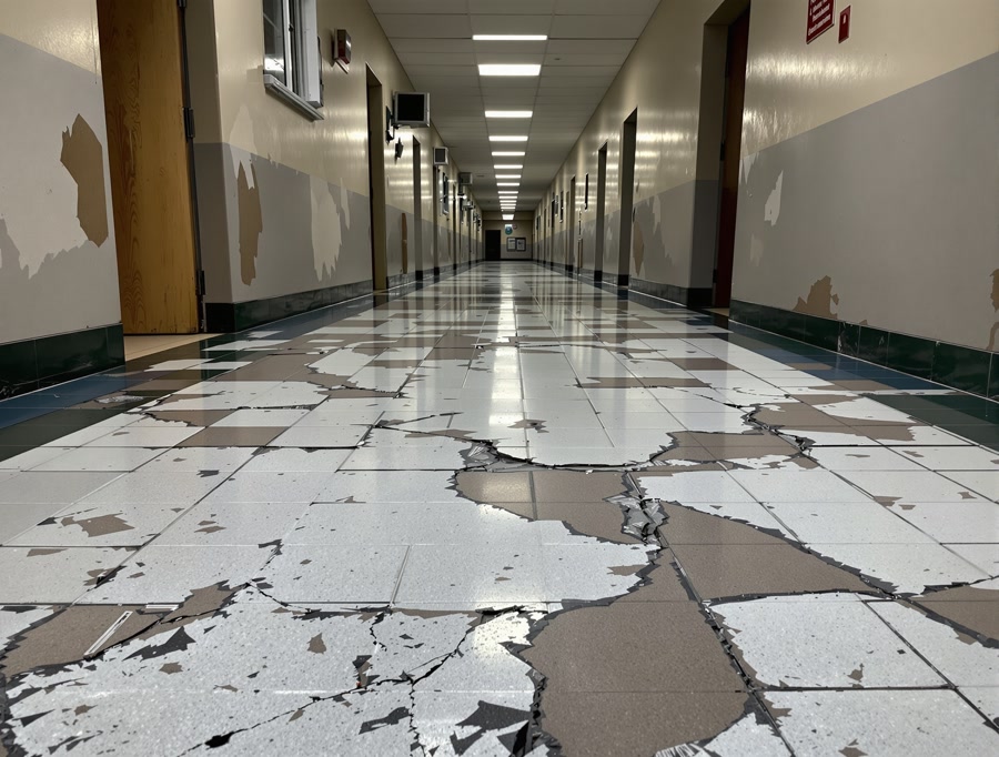 Richard Hale School Corridor — finished installation