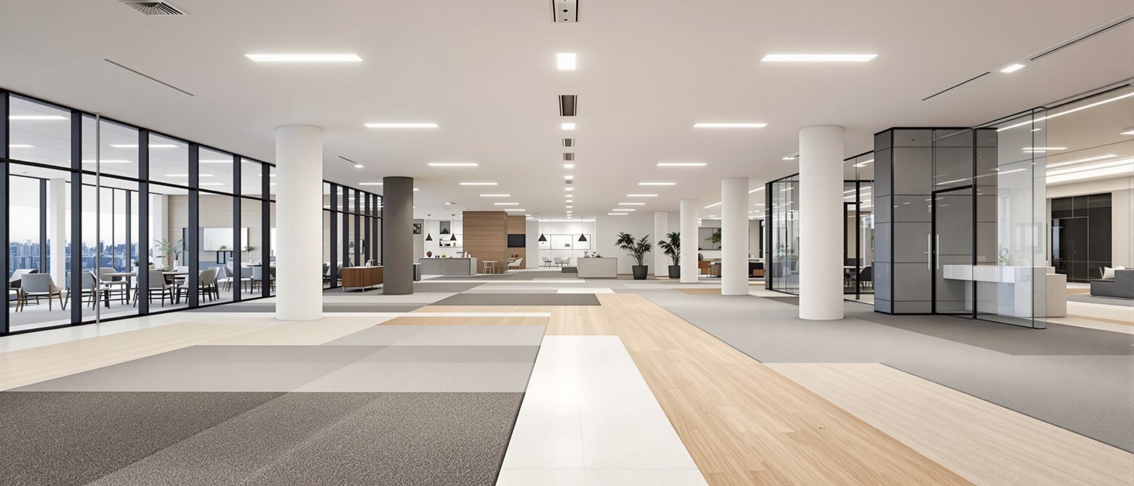Commercial flooring across multiple sectors